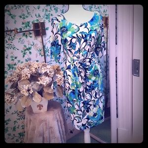 Trinhology tropical print dress sz 10